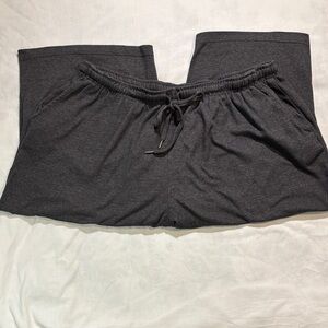 Woman Within Cropped Dark Gray Lounge Pants Size 3X EUC
